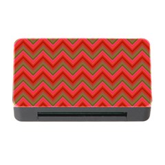 Background Retro Red Zigzag Memory Card Reader With Cf by Nexatart