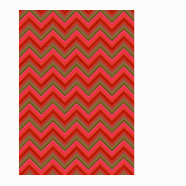 Background Retro Red Zigzag Large Garden Flag (Two Sides)