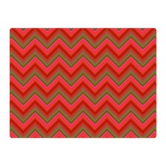 Background Retro Red Zigzag Double Sided Flano Blanket (mini)  by Nexatart