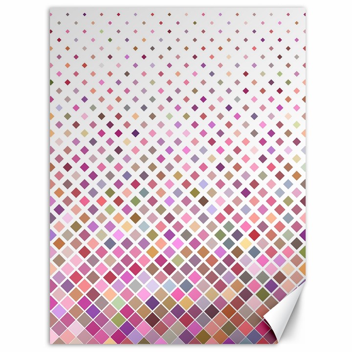 Pattern Square Background Diagonal Canvas 36  x 48  