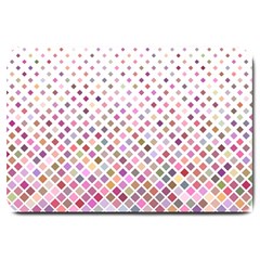 Pattern Square Background Diagonal Large Doormat  by Nexatart