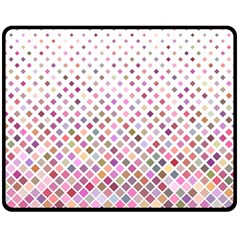 Pattern Square Background Diagonal Fleece Blanket (medium)  by Nexatart