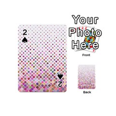 Pattern Square Background Diagonal Playing Cards 54 (mini)  by Nexatart