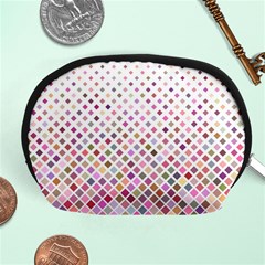 Pattern Square Background Diagonal Accessory Pouches (medium)  by Nexatart