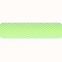 Green Line Zigzag Pattern Chevron Large Bar Mats by Nexatart