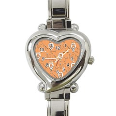 Lion Pattern Wallpaper Vector Heart Italian Charm Watch by Nexatart