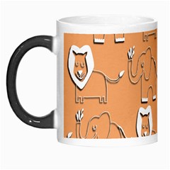 Lion Pattern Wallpaper Vector Morph Mugs by Nexatart