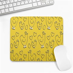 Chicken Chick Pattern Wallpaper Large Mousepads by Nexatart