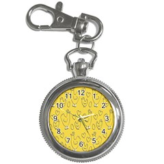 Chicken Chick Pattern Wallpaper Key Chain Watches by Nexatart