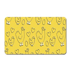 Chicken Chick Pattern Wallpaper Magnet (rectangular) by Nexatart