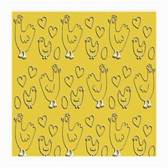 Chicken Chick Pattern Wallpaper Medium Glasses Cloth by Nexatart