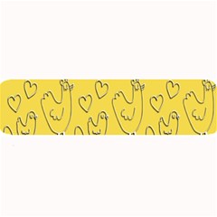 Chicken Chick Pattern Wallpaper Large Bar Mats by Nexatart