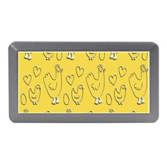 Chicken Chick Pattern Wallpaper Memory Card Reader (mini) by Nexatart