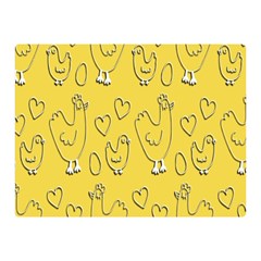 Chicken Chick Pattern Wallpaper Double Sided Flano Blanket (mini)  by Nexatart