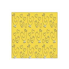 Chicken Chick Pattern Wallpaper Satin Bandana Scarf by Nexatart