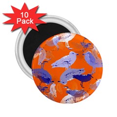 Seagull Gulls Coastal Bird Bird 2 25  Magnets (10 Pack)  by Nexatart