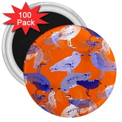 Seagull Gulls Coastal Bird Bird 3  Magnets (100 Pack) by Nexatart