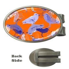 Seagull Gulls Coastal Bird Bird Money Clips (oval) 