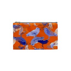 Seagull Gulls Coastal Bird Bird Cosmetic Bag (small)  by Nexatart