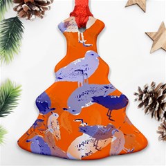 Seagull Gulls Coastal Bird Bird Ornament (christmas Tree)  by Nexatart