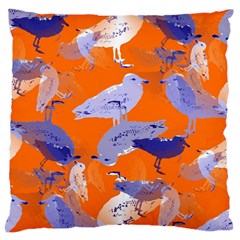 Seagull Gulls Coastal Bird Bird Large Cushion Case (two Sides) by Nexatart