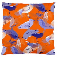 Seagull Gulls Coastal Bird Bird Standard Flano Cushion Case (one Side) by Nexatart