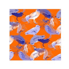 Seagull Gulls Coastal Bird Bird Small Satin Scarf (square) by Nexatart