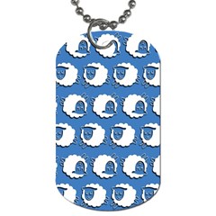 Sheep Pattern Wallpaper Vector Dog Tag (two Sides) by Nexatart