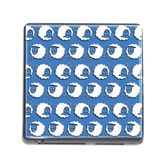 Sheep Pattern Wallpaper Vector Memory Card Reader (square) by Nexatart