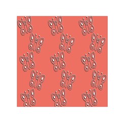 Butterfly Pink Pattern Wallpaper Small Satin Scarf (square) by Nexatart