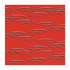 Crocodile Alligator Pattern Medium Glasses Cloth (2-side) by Nexatart