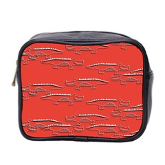 Crocodile Alligator Pattern Mini Toiletries Bag 2-side by Nexatart