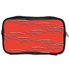 Crocodile Alligator Pattern Toiletries Bags by Nexatart