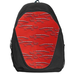 Crocodile Alligator Pattern Backpack Bag by Nexatart