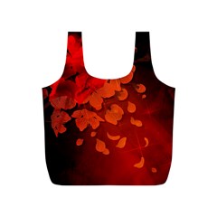 Cherry Blossom, Red Colors Full Print Recycle Bags (s) 