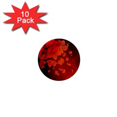 Cherry Blossom, Red Colors 1  Mini Magnet (10 Pack)  by FantasyWorld7