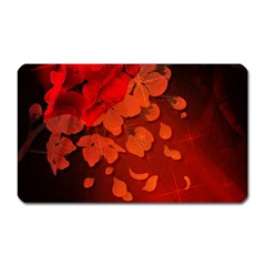 Cherry Blossom, Red Colors Magnet (rectangular) by FantasyWorld7