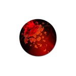 Cherry Blossom, Red Colors Golf Ball Marker Front