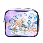 Snail And Waterlily, Watercolor Mini Toiletries Bags Front