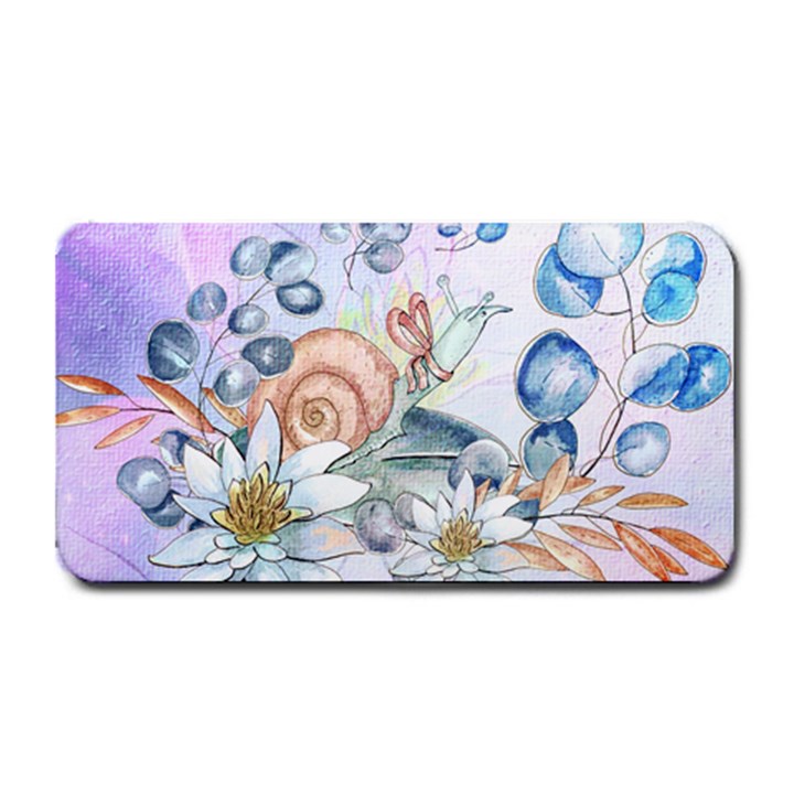 Snail And Waterlily, Watercolor Medium Bar Mats