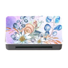 Snail And Waterlily, Watercolor Memory Card Reader With Cf by FantasyWorld7