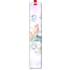 Snail And Waterlily, Watercolor Large Book Marks by FantasyWorld7