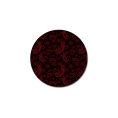 Dark Red Flourish Golf Ball Marker (4 Pack)