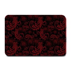 Dark Red Flourish Plate Mats by gatterwe