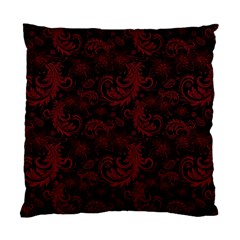 Dark Red Flourish Standard Cushion Case (one Side) by gatterwe