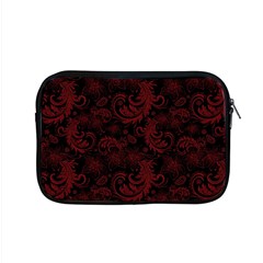 Dark Red Flourish Apple Macbook Pro 15  Zipper Case by gatterwe