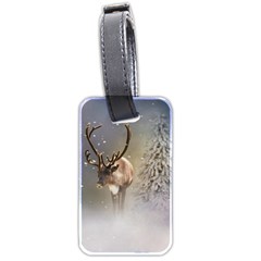 Santa Claus Reindeer In The Snow Luggage Tag (two Sides) by gatterwe