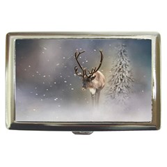 Santa Claus Reindeer In The Snow Cigarette Money Case