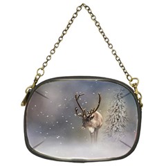 Santa Claus Reindeer In The Snow Chain Purse (one Side) by gatterwe