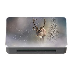 Santa Claus Reindeer In The Snow Memory Card Reader With Cf by gatterwe